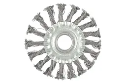Корщітка MasterTool для болгарки УШМ дротяна щітка дискова 115 мм 19-9011 - мініатюра 2