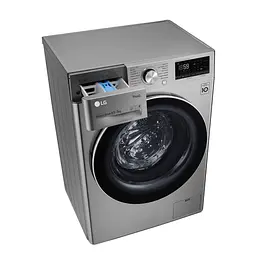 Прально-сушильна машина LG F2V5GG9T, 8,5кг (5кг), 1200, A, Пар, глибина 47см, Дисплей, Інвертор, Сріблястий (F2V5GG9T) - мініатюра 6