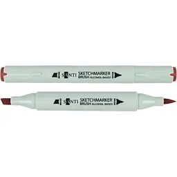 Набір спиртових маркерів Santi Brush SA-94 цегляно-коричневий 6 шт. (390910)