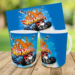 Набір: дитяча сумка-бананка+кружка Хот Вілс «Hot Wheels» 32х15см, бананка для хлопчика через плече на подарунок (01000) - мініатюра 3