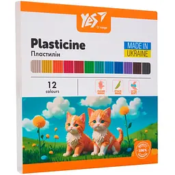 Пластилін Yes 12 кольорів, 240 г OC12-111 (540693)