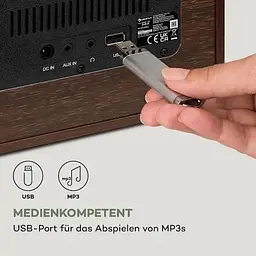Інтернет-радіо програвач Auna Silver Star CD Cube Radio (10038352) - мініатюра 6