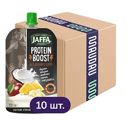 Упаковка смузи Jaffa Protein Boost Фруктовый с кисломолочным сыром и сывороточным протеином 1.2 кг (120 г х 10 шт.)