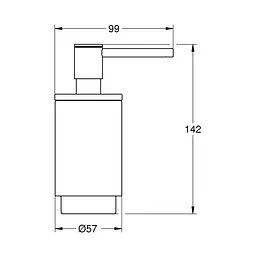 Дозатор для рідкого мила Grohe Selection 41028000, Хром - мініатюра 2