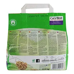 Наповнювач Cat’s Best Smart Pellets для котячого туалету, деревний, 5л/2.5кг - мініатюра 4