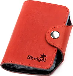 Шкіряна візитниця SHVIGEL 7,5х10,5 см acs0015977