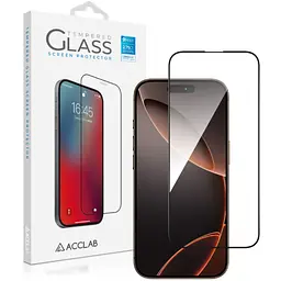 Скло захисне ACCLAB Full Glue Apple iPhone 16 Pro Max Black (1283126593284)