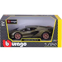 Автомодель Bburago Lamborghini Sian FKP 37 1:24 Metallic Green (18-21099) [119119] - мініатюра 5