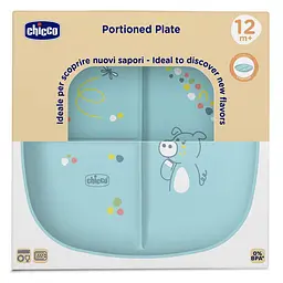 Тарілка секційна Chicco 12м+ блакитна (16003.25) - мініатюра 3