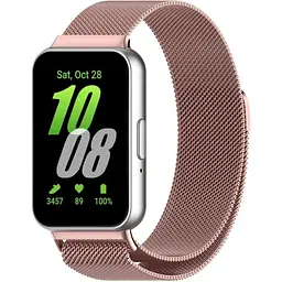 Ремінець DK для Samsung Galaxy Fit3 (R390) Metal Milanese Loop Magnetic (pink rose) - мініатюра 3