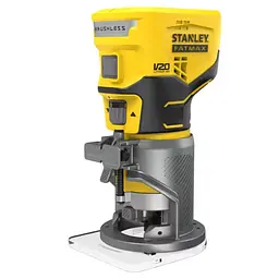 Фрезер акумуляторний Stanley FatMax V20 18В безщітковий 16000-30000 об/хв цанга 6-8 мм максимальний діаметр фрези - 30 мм 2.35 кг без акумуляторів і ЗП (SFMCW400B-XJ) - мініатюра 2