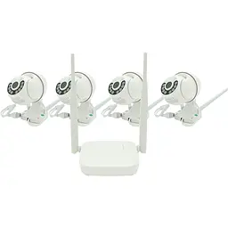 Комплект відеоспостереження PiPo Wi-Fi-PTZ Outdoor 009-4-2MP (4 вуличні камери, кабелі, блок живлення, відеореєстратор APP-Xmeye)