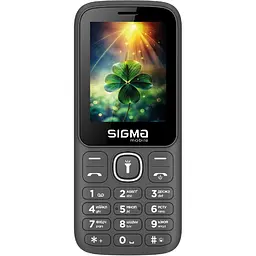 Мобільний телефон Sigma mobile X-style 242 LUCKY Grey (4827798792926) UA-UCRF [154213] - мініатюра 2
