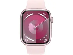 Смарт-годинник Apple Watch Series 9 GPS + Cellular 45mm Pink Aluminum Case w. Light Pink Sport Band - M/L (MRML3) - мініатюра 2