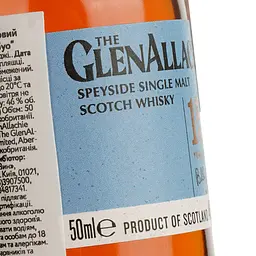 Віскі GlenAllachie 15yo Single Malt Scotch Whisky 46% 0.05 л - мініатюра 3