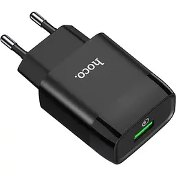 Мережевий зарядний пристрій Hoco C72Q Glorious 18W Black (732507) [125143] - мініатюра 5