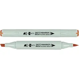 Набір спиртових маркерів Santi Brush SA-101 охра жовта 6 шт. (390908)