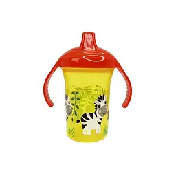 Пляшечка пластикова з ручками "Зебра" MGZ-0323(Yellow) 250 мл
