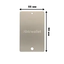 Металеві пластини Btcwallet White Plate with Seals для зберігання сід-фрази, 2 шт + 2 пломби + гравірувальна ручка - мініатюра 7