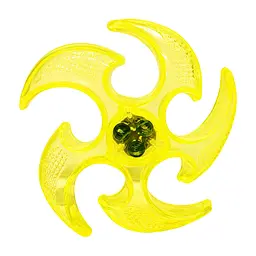 Літаючий бумеранг SB2306Yellow гума, зі світлом, 15 см, у пакеті
