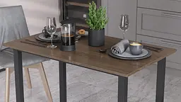 Стіл універсальний Knap Ferrum-decor 750x1200x700 Чорний метал ДСП Дуб Сонома Трюфель 16 мм (FRD-106374) - мініатюра 2