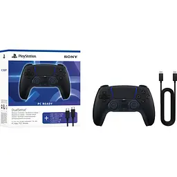 Геймпад Sony DualSense для PS5 Midnight Black + USB-C cable (1000051651) [162873] - мініатюра 6