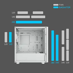 Корпус Cougar Uniface Mini RGB White (UNIFACE MINI RGB White) Без БП - мініатюра 11