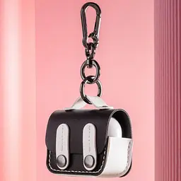 Шкіряний футляр Briefcase для навушників AirPods Pro Black / White - мініатюра 4