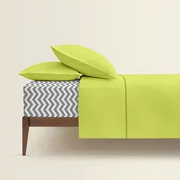 Комплект постільної білизни Cosas сімейний LIME CS4 2 x 160 x 220 см (Ranfors70_Lime_ZigGrey_160x2) - мініатюра 2