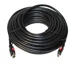 Кабель HDMI (M) - HDMI (M), 20 м, Black Tecro teh0020761