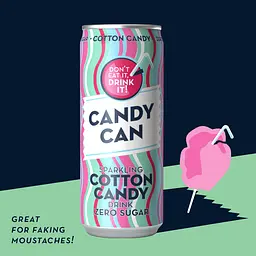 Напій Candy Can Sparkling Cotton Candy Zero Sugar 330 мл - мініатюра 6