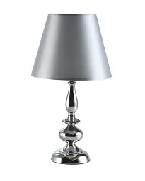 Настільна лампа Edlin PL2417-1T Vanessa E14 1x12W IP20 хром