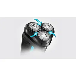 Бритва електрична Remington роторна Style Aqua чорно-синій (R6000) - мініатюра 8