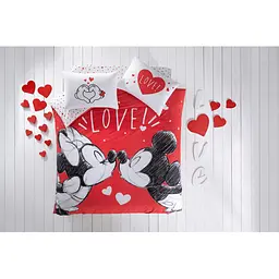 Комплект постільної білизни TAC Disney M&M Lovely Євро Різнобарвний 000230161