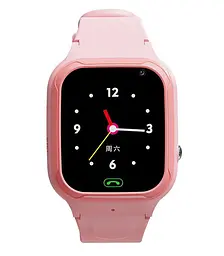Детские смарт часы Lemfo LT23 с GPS-трекером, 4G LTE, SIM-картой, прослушкой и видеосвязью Розовый - мініатюра 2