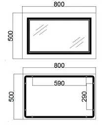Дзеркало Qtap Cardinal з LED-підсвічуванням Touch QT0478C5080 - мініатюра 13