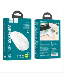 Миша бездротова Hoco GM14 Platinum business біла - мініатюра 3