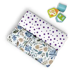 Пелюшки багаторазові Cosas дитячі Flowers CS2 2 шт., 80х100 см, фіолетові - мініатюра 3