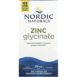 Дієтична добавка Nordic Naturals Zinc Glycinate 60 капсул - мініатюра 2