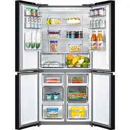 Холодильник Midea MDRF632FIF22 чорне скло - мініатюра 4