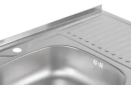 Кухонна мийка Brinex 6080-L 0.6 мм, накладна BRIN6080LSAT06 - мініатюра 5