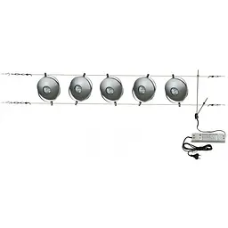 Світильник струнний поворотний Brille HTL-33/5x20W Silver система 176129
