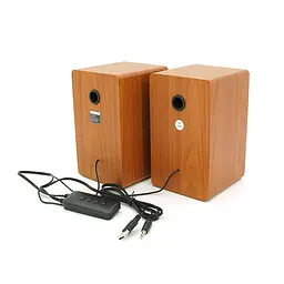 Колонки 2.0 Kisonli X23 для ПК та ноутбука, USB + 3.5mm, 2x5W, 30Hz-15KHz, 110 х 127 х 183mm, Black - мініатюра 3