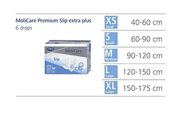 Підгузки для дорослих Slip extra plus S 10шт/уп. MoliCare med0001363 - мініатюра 3