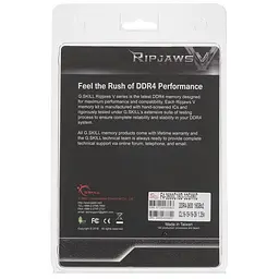 Модуль памятi DDR4 2x16GB/3600 G.Skill Ripjaws V Black (F4-3600C16D-32GVKC) - мініатюра 6