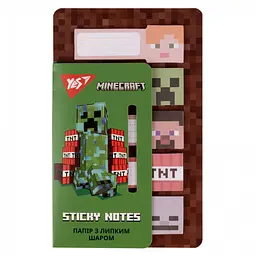 Папір з клейким шаром YES Minecraft набір 100 аркушів 5×20 (170323)