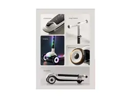 Самокат Kidilo LED Lights, Black (001012782939) - мініатюра 4