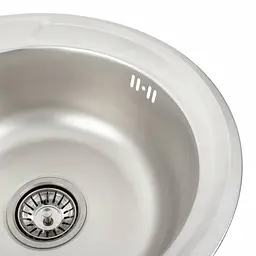 Кухонна мийка з нержавіючої сталі Platinum декор 450 (0,6/170 мм), Decor - мініатюра 6
