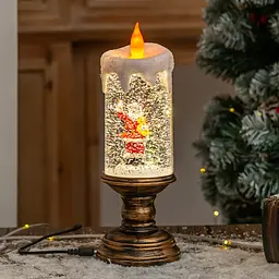 Світильник-декор новорічний Свічка HC-G032 LED USB AAх3 (10.5x10.5x30см)