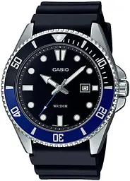 Годинник наручний кварцовий чоловічий водонепроникний оригінальний Casio MDV-107-1A2VEF